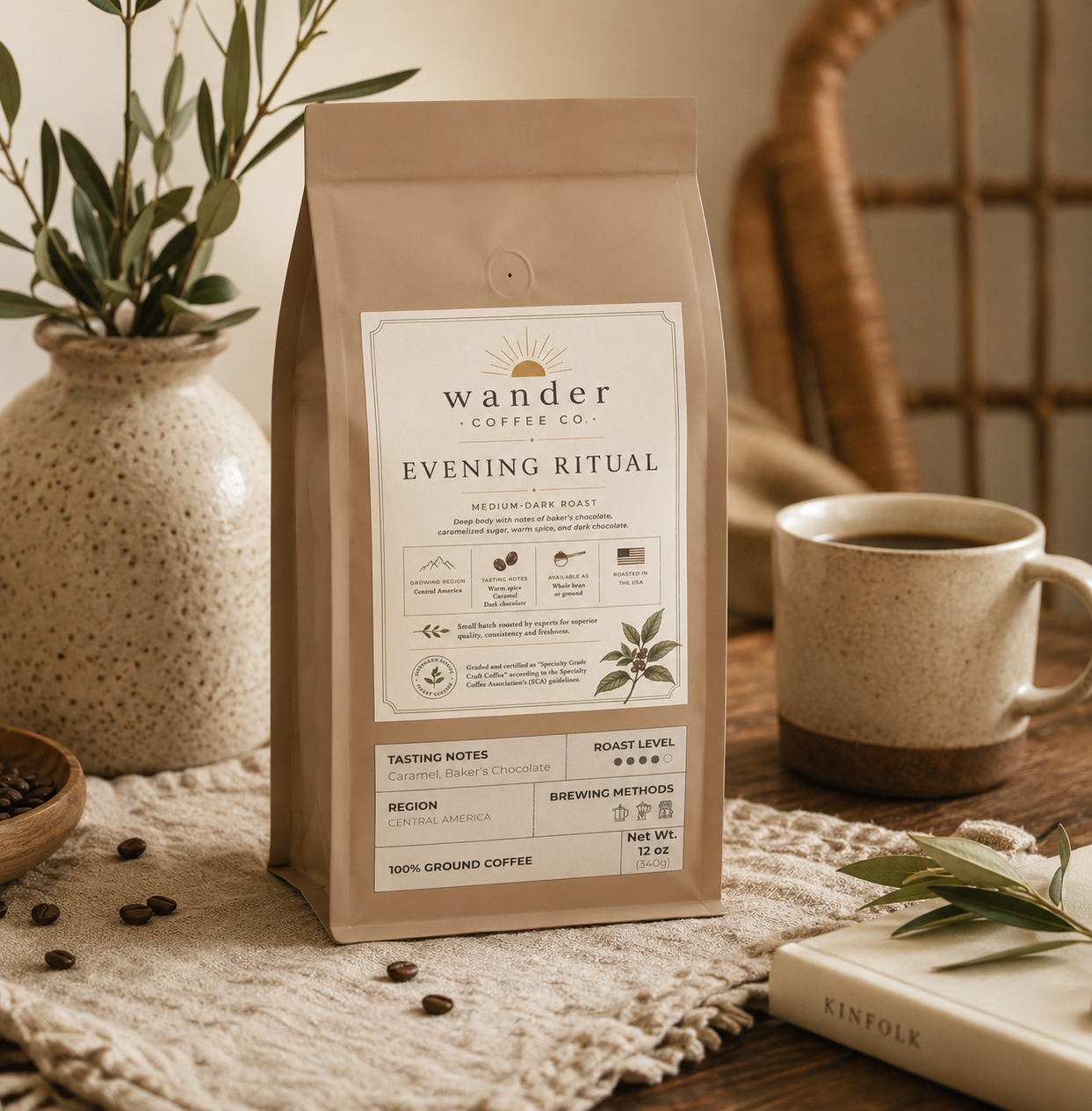 Wander Coffee Co. Coffee Blend (Medium-Dark Roast)